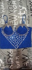 Top donna blu elegante