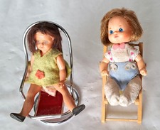 Scioglimento-Stato di ritrovamento-2° Bambole Antichissime con Legno e Poltrona di Design-Vedi