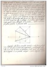 QUADERNO ANNI ´30 ,scritte a china ,disegni geometrici, studio delle ombre, ecc