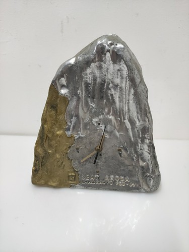 Scultura orologio metallo - scultura,