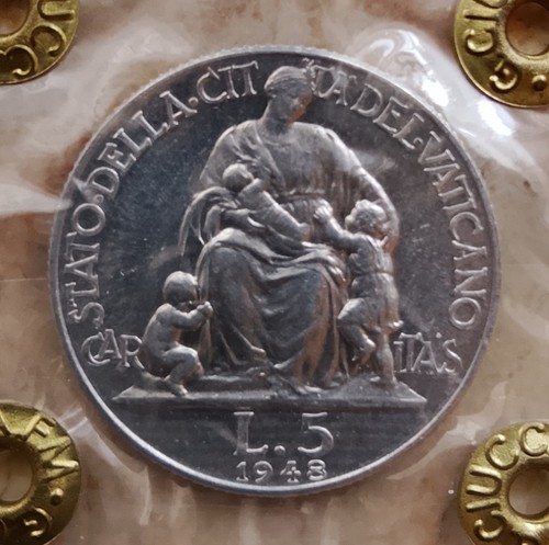 Lire 1948 pio xii - 1948, vaticano