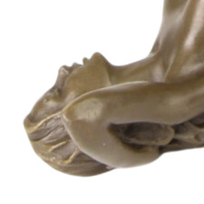 Coppia di statuine in bronzo - Due donne scultura artistica, arte decorativa per la casa