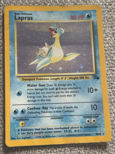 Pokémon tcg lapras fossil - pokémon,