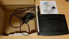 Modem  wifi ADSL teletu con alimentatore, CD e scatola.