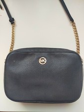 Michael Kors Jet Set Crossbody Borsetta per Donna di Pelle Saffiano - Nera