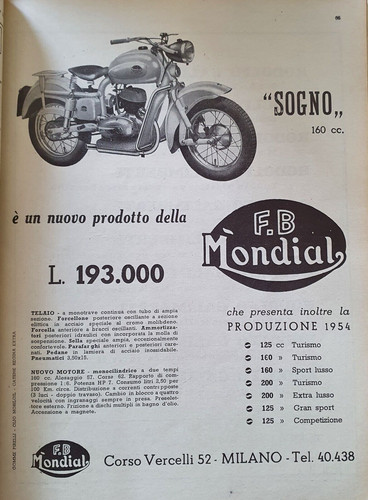 Moto mondial advert - -,