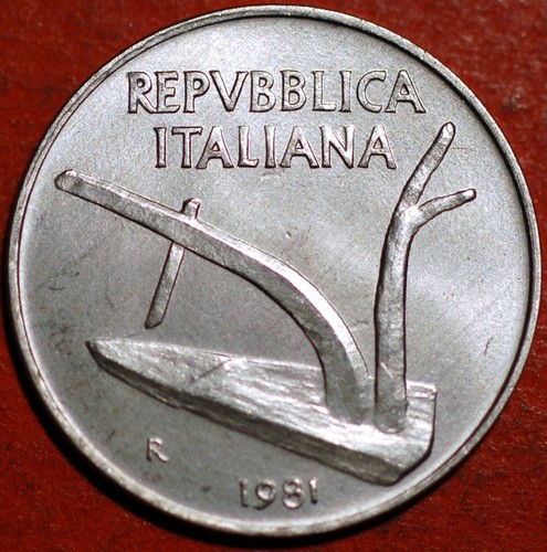 Italy lire 1981 93 - 10, km#