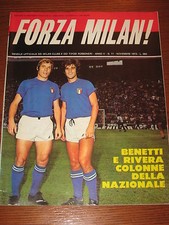 FORZA MILAN 1973/11 RAPID WIEN BENETTI RIVERA SCHNELLINGER BIANCHI SABADINI @