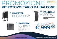 Kit Fotovoltaico Balcone 800 W