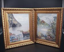 Oilo su tavola, Dipinto, coppia, anni 70, Gerardo Albano