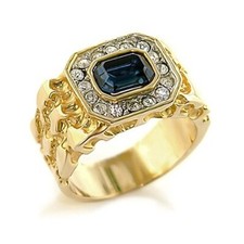Anello uomo Montana blu