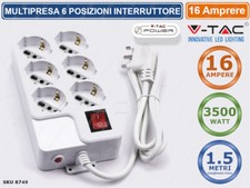 V-TAC 8749 MULTIPRESA 6 POSTI