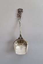 Cucchiaino paletta Argento 800 Sassola da formaggio zucchero Antica Vintage