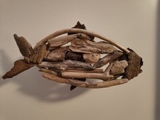PESCE IN LEGNO DI FIUME FATTO