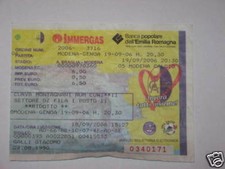 MODENA - GENOA BIGLIETTO TICKET 2006 / 07