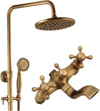 Set doccia/vasca in ottone anticato
