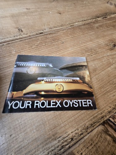 Tuo rolex oyster booklet - booklet,