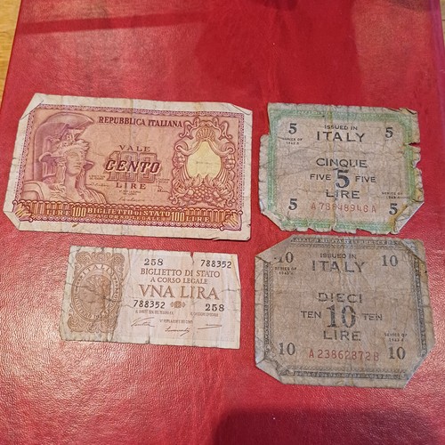 Vecchie banconote italiane - banconote,