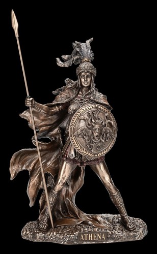 Athena figura dea con scudo - figura,