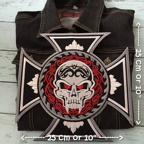 Skull cross chopper biker - cross,