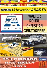 DECAL FIAT 131 ABARTH WALTER