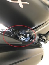 Bullone marmitta per Tmax da 2001 a 2025 in alluminio anodizzato Nero - Black