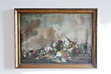 Antico Dipinto Olio su Tela