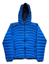 Marmot 600 piumino blu imbottito giacca cappotto uomo taglia media
