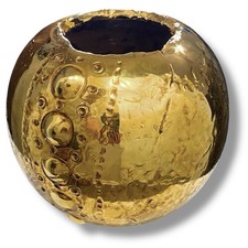 Vaso ceramica finitura oro
