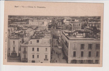 CARTOLINA BARI VIA E CHIESA S. DOMENICO NO VG
