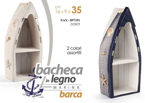 Bacheca barca legno 2 - bacheca, in