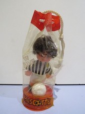 vecchia BAMBOLA FIBA MASCOTTE JUVENTUS calciatore pallone w juve anni 70 vintage