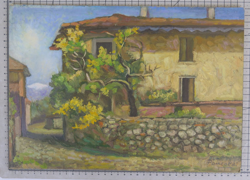 Dipinto olio tavola - dipinto, su