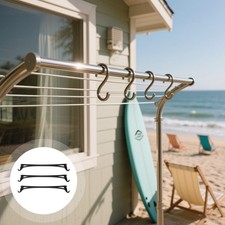  20 Pcs Bastone Per Armadio Asta Pali Dell'armadio Grucce in Plastica