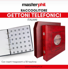 RACCOGLITORE con CUSTODIA COMPLETO di FOGLI X 240 GETTONI TELEFONICI