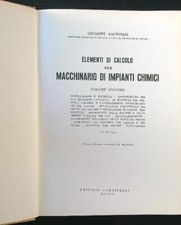 ELEMENTI DI CALCOLO PER MACCHINARIO DI IMPIANTI CHIMICI VOL. II RILEGATO