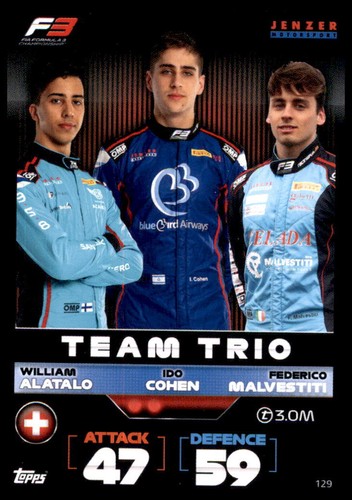 129 trading card turbo attax - 129,