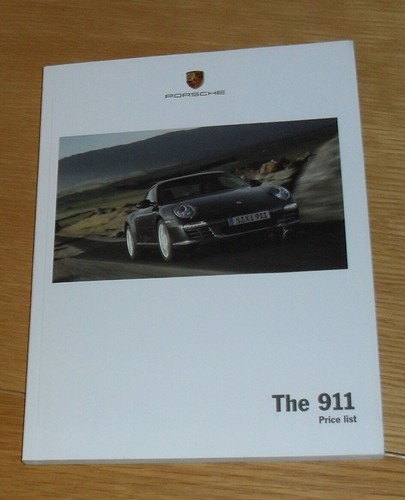 Porsche 911 997 brochure
