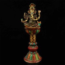 Lampada burro 12''tibet bronzo