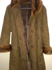 Pelliccia in Montone vero Taglia 40 Made in Italy Vintage Visone Old School