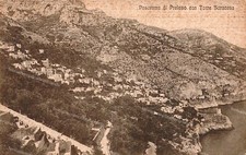 cb862 cartolina panorama di