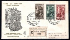 Vaticano 1950 FDC Venetia Club Guardia Palatina Raccomandata