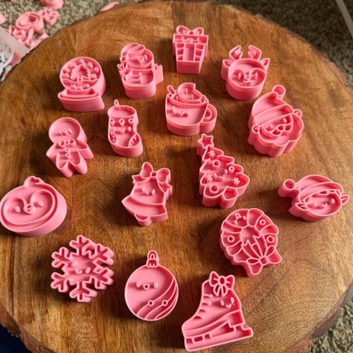Christmas polymer clay cutters - christmas,