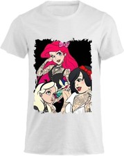 Maglia T-shirt Uomo & Bambino - Principesse tatuate Punk - humor divertente
