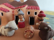 Presepe artigianale in terracotta dal Messico
