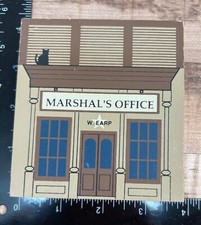 Cat's Meow Marshals Office & Jail Wooden Decorative