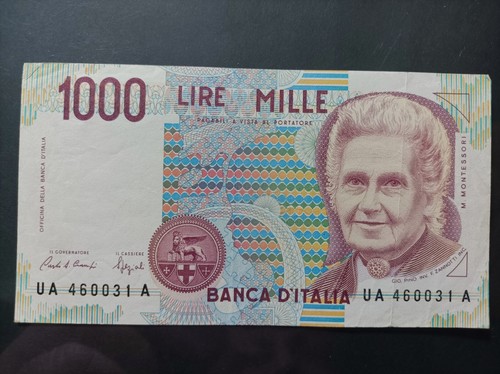 1000 lire montessori lettera - lettera, a