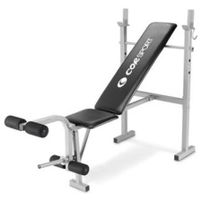 Panca pesistica palestra pesi ➡️ leg curl poggia bilanciere schienale regolabile