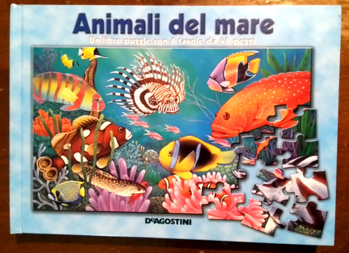 Animali del mare libro - animali, puzzle