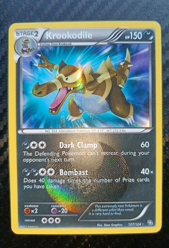 Shiny krookodile 127 - krookodile, holo
